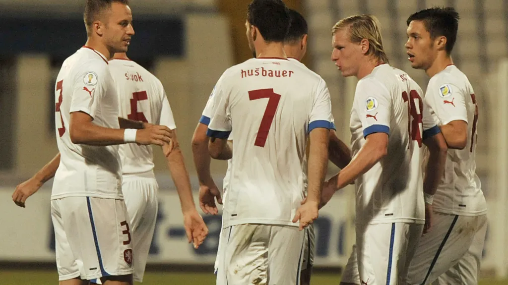 Radost českých fotbalistů