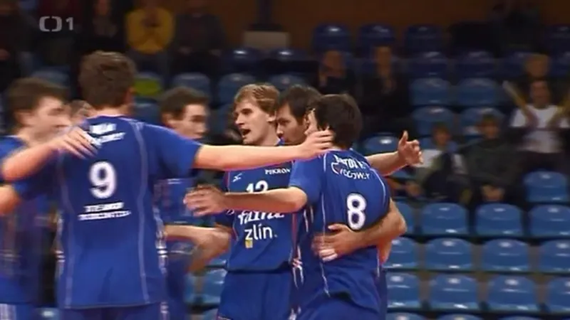 Sestřih volejbalového utkání: Zlín - České Budějovice