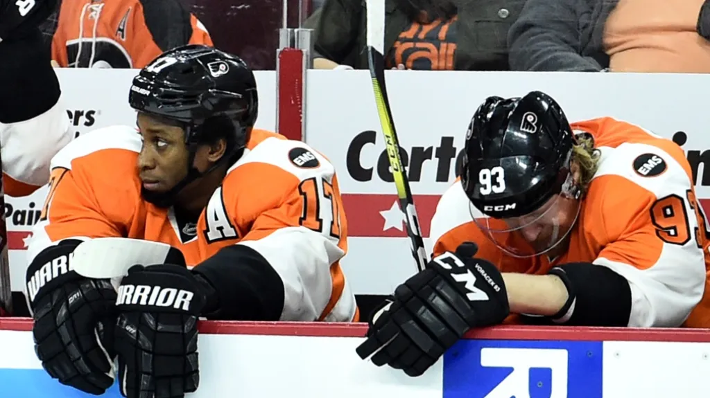 Wayne Simmonds a Jakub Voráček
