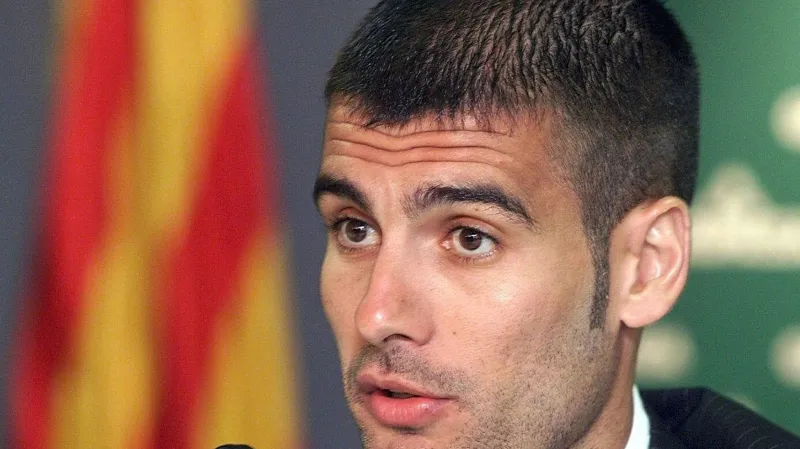 Pep Guardiola v roce 2001