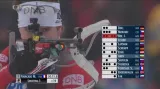 Třetí střelecká položka v hromadném startu biatlonistů