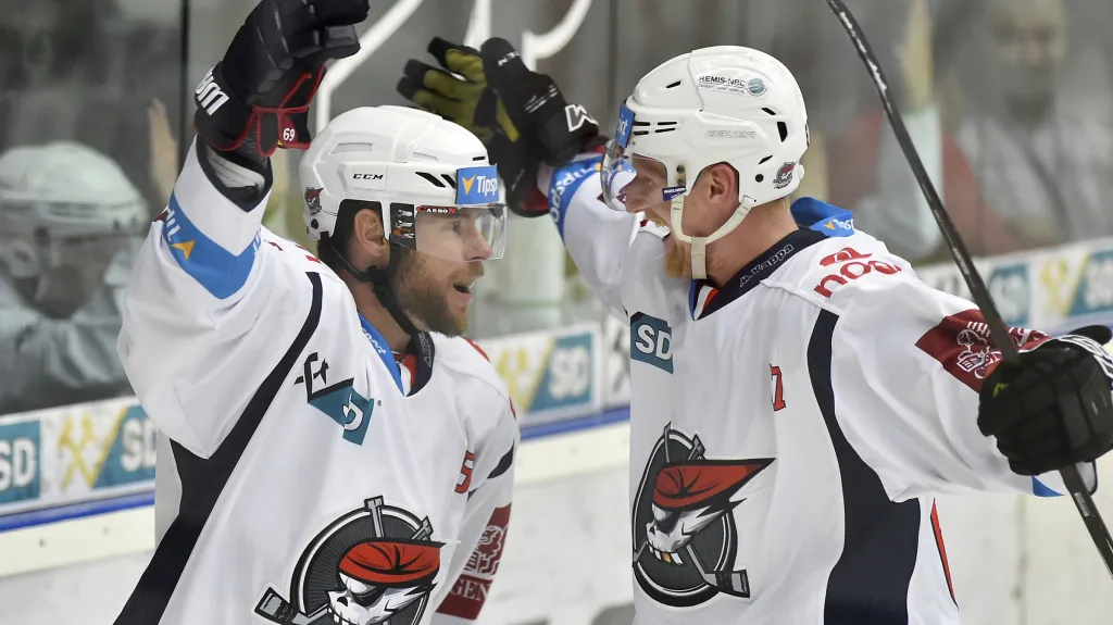 Radek Duda se raduje z branky