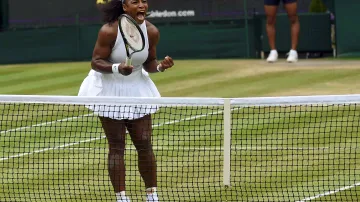 Slavící Serena Williamsová