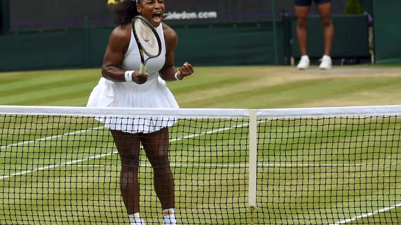 Slavící Serena Williamsová