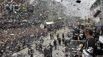 Los Angeles slaví zisk Stanley Cupu