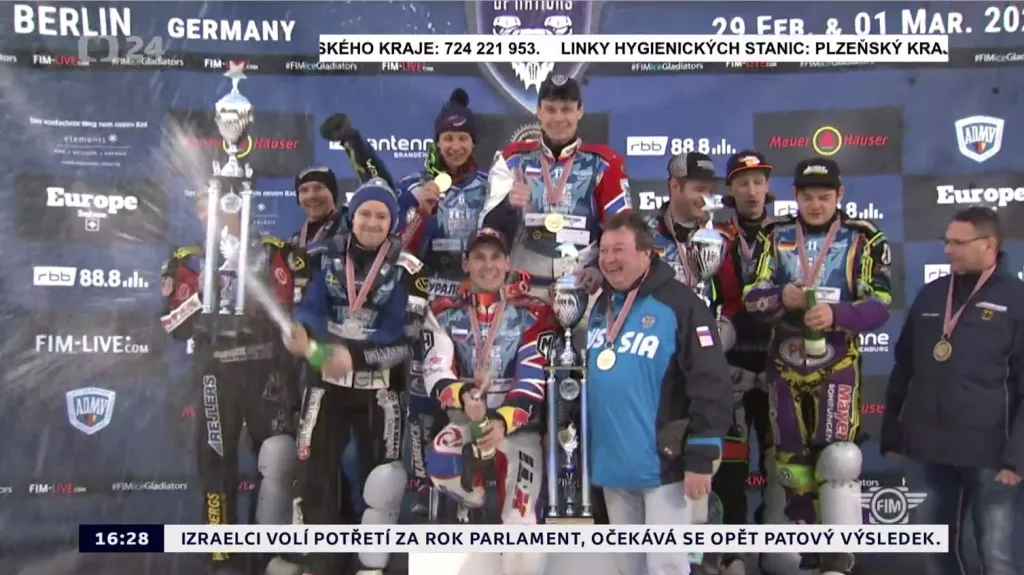 Ledový šampionát plochodrážníkům nevyšel