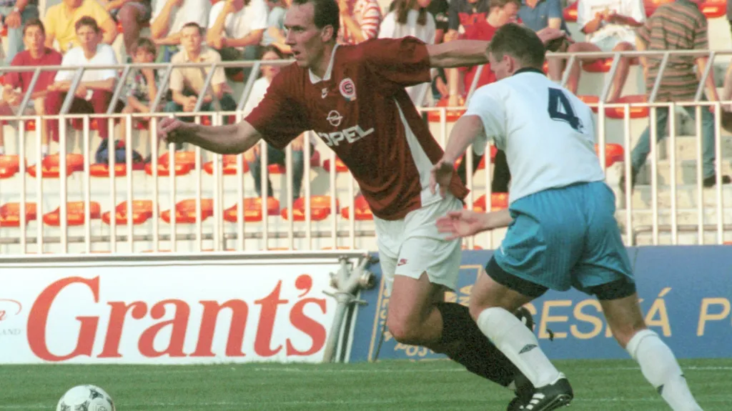 Jan Koller v dresu Sparty v roce 1995