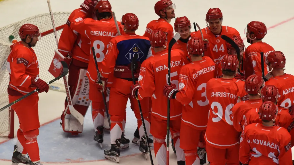 Radost hokejistů Třince