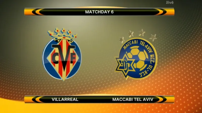 Sestřih utkání Villarreal - Maccabi tel Aviv