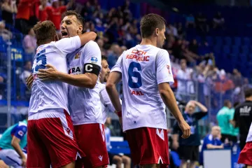 Radost českých reprezentantů v malém fotbale