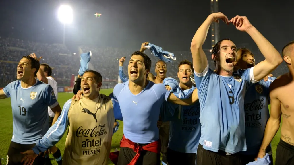 Slavící hráči Uruguaye