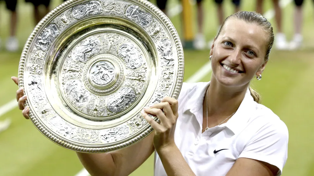Tenistka Petra Kvitová - vítězka Wimbledonu 2014