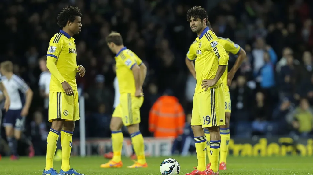Zklamaní fotbalisté Chelsea