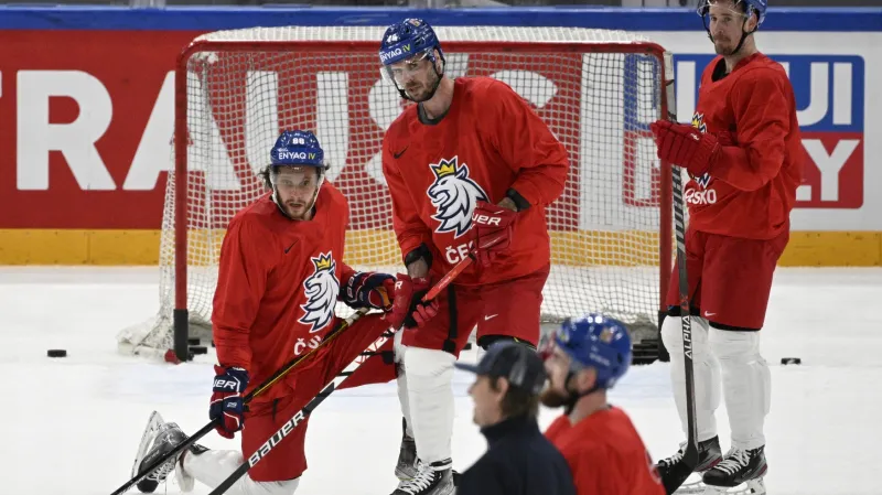 Pastrňák hned po příletu trénoval a zařadí se do první formace