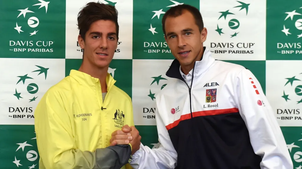 Thanasi Kokkinakis a Lukáš Rosol