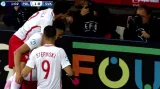 Gól v utkání Polsko U21 - Slovensko U21: Lipski - 1:0 (1. min.)