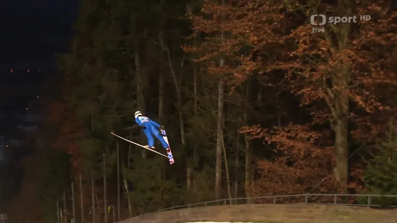 Kvalifikační skok Romana Koudelky v Bischofshofenu