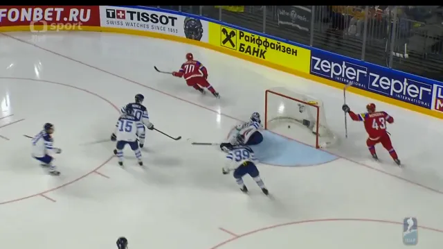 Gól v utkání Rusko - Finsko: Tkačov - 2:0 (22. min.)