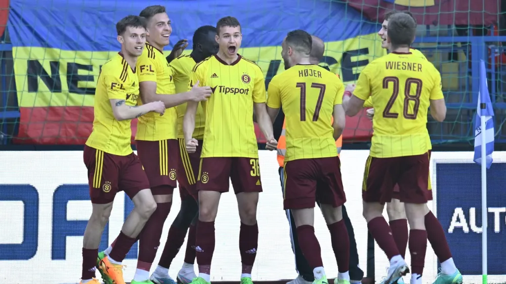 Radost fotbalistů Sparty