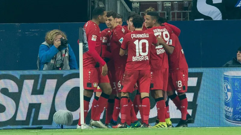 Radost fotbalistů Leverkusenu