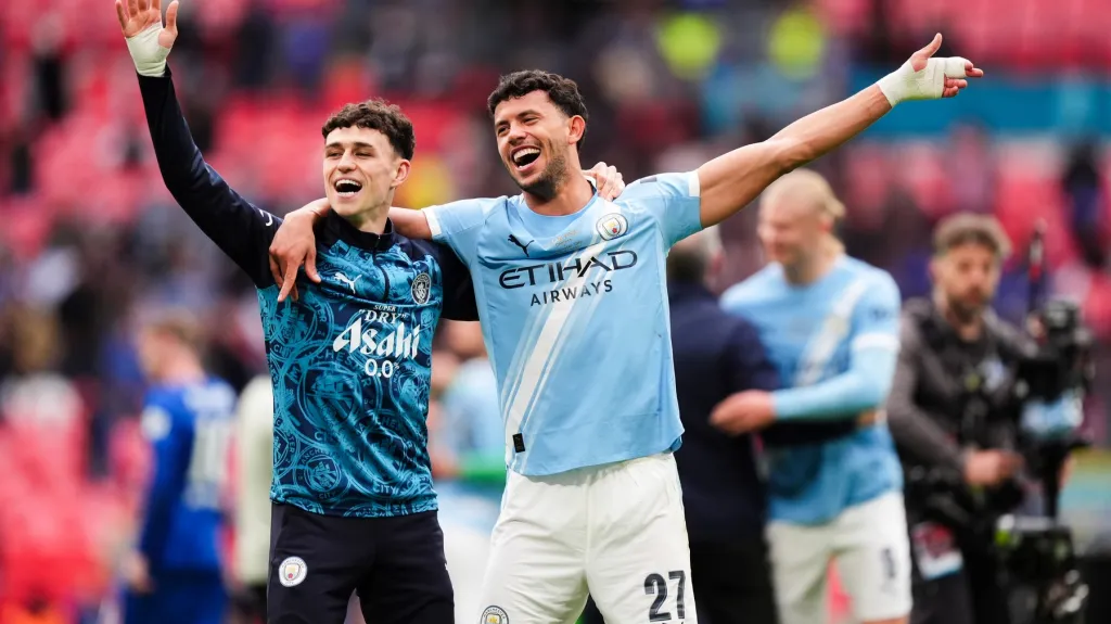 Radost hráčů Manchesteru City