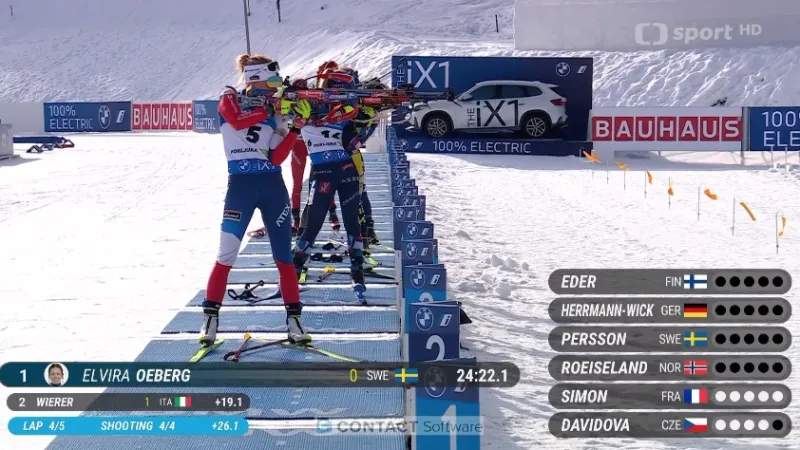 Sestřih stíhačky biatlonistek SP v Pokljuce