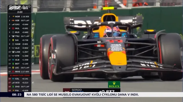 Kvalifikaci Velké ceny v Mexiku ovládl Sainz