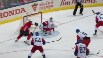 Gól v utkání Kanada - Česko: Thornton - 4:0 (28. min.)