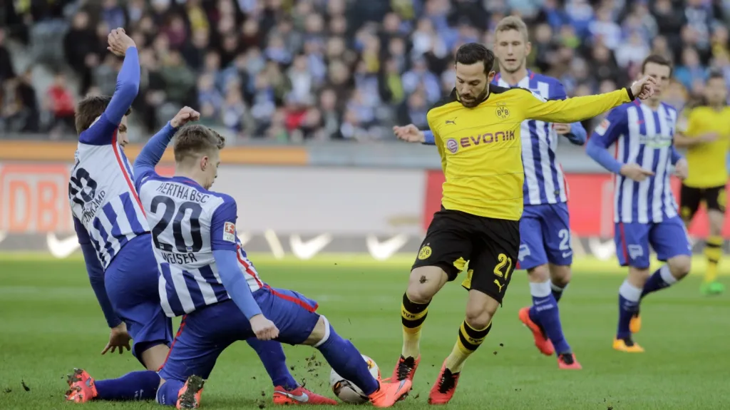 Utkání Hertha Berlín - Dortmund