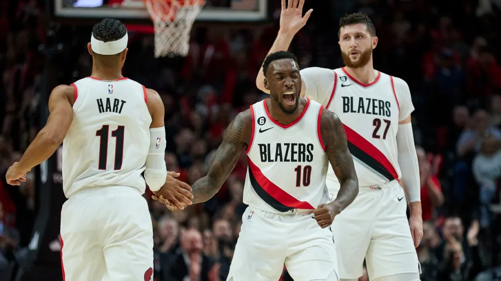 Radost basketbalistů Portlandu