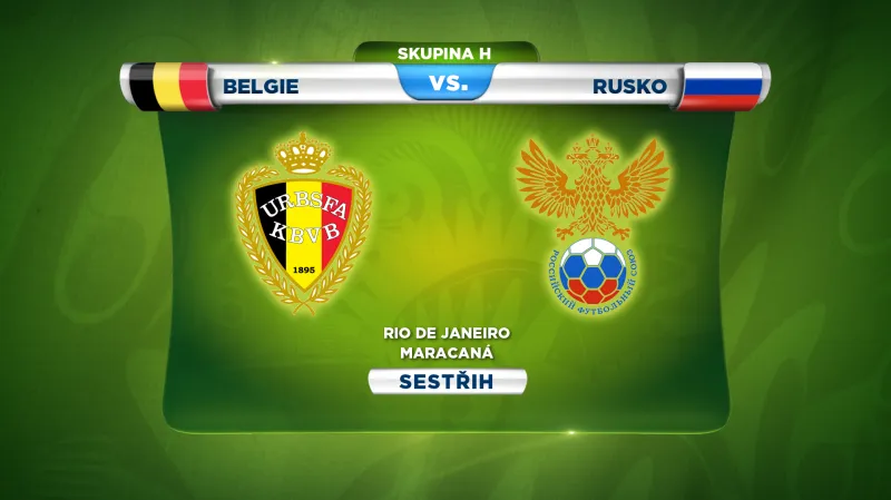Sestřih utkání Belgie - Rusko