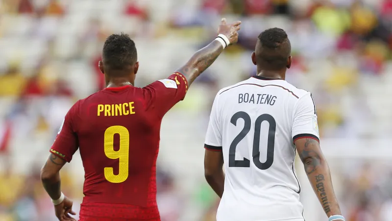Jérome (Německo) a Kevin Prince (Ghana) Boatengové na MS v roce 2014