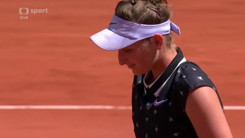 Sestřih utkání 4. kola Vondroušová - Sevastovová