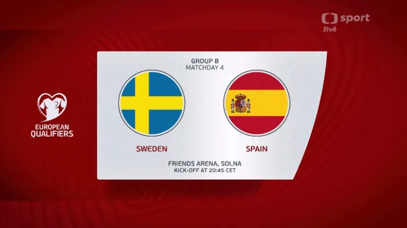 Sestřih utkání Švédsko - Španělsko