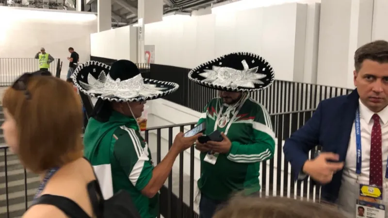 Fanoušci fotbalistů Mexika