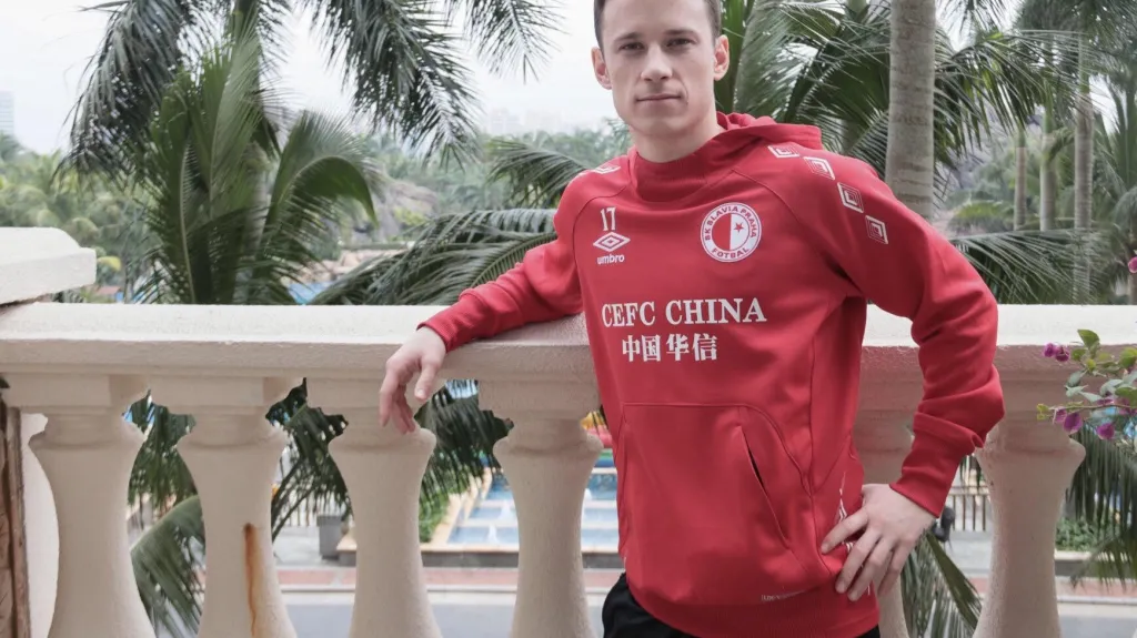 Jan Sýkora na soustředění se Slavií