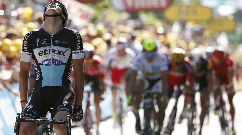 Zdeněk Štybar vítězí v etapě Tour de France v Le Havre (2015)