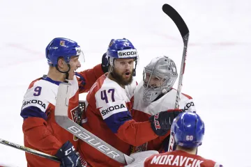 Radost českých hokejistů