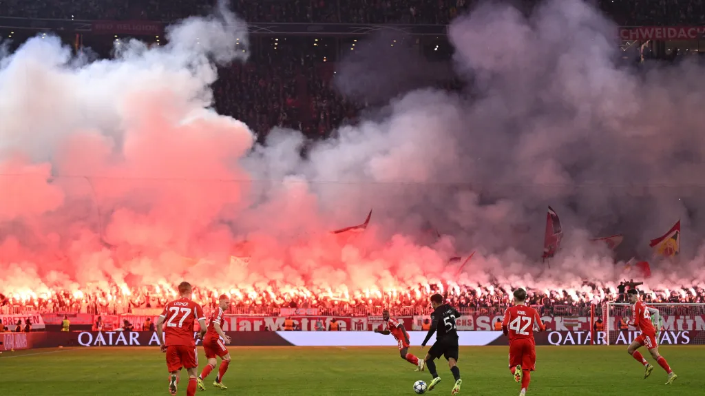 Atmosféra na stadionu Bayernu Mnichov