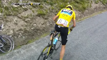 Technický problém Chrise Frooma a útok Vincenza Nibaliho