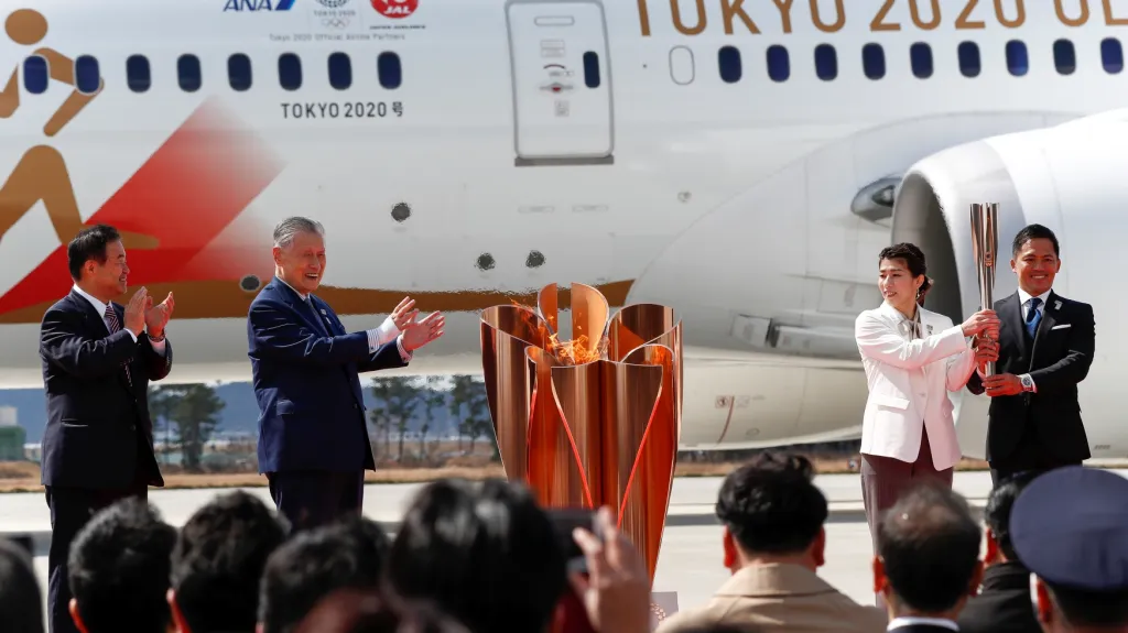 Olympijská pochodeň dorazila do Japonska