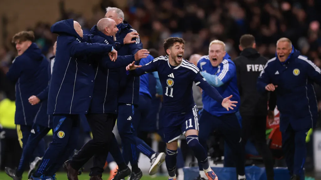 Skotové slaví postup na mistrovství světa