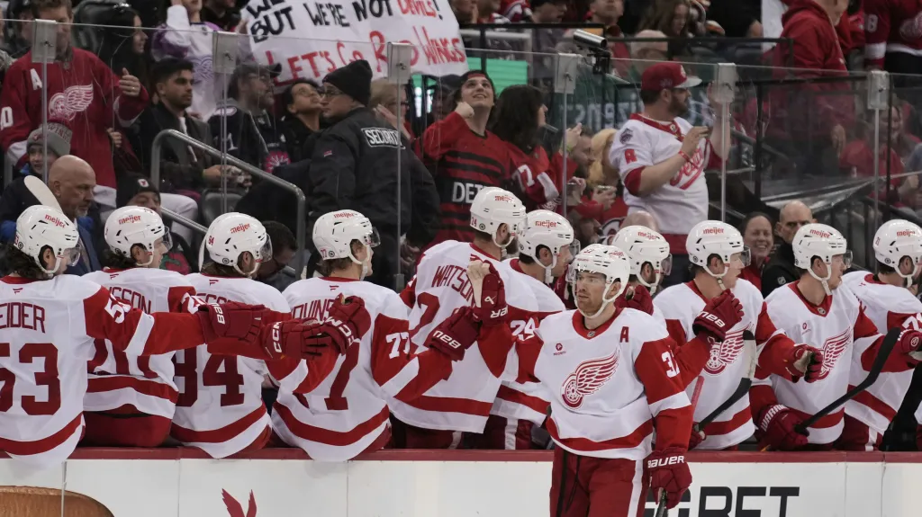 Radost hráčů Detroitu