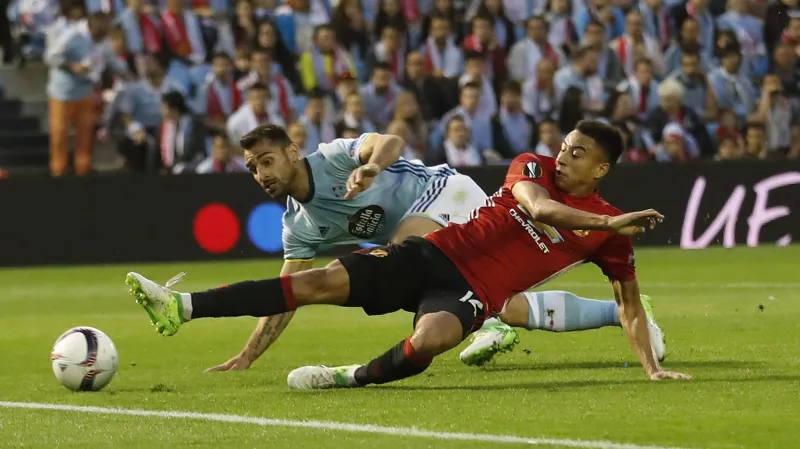 Sestřih 1. semifinále Celta Vigo - Manchester United
