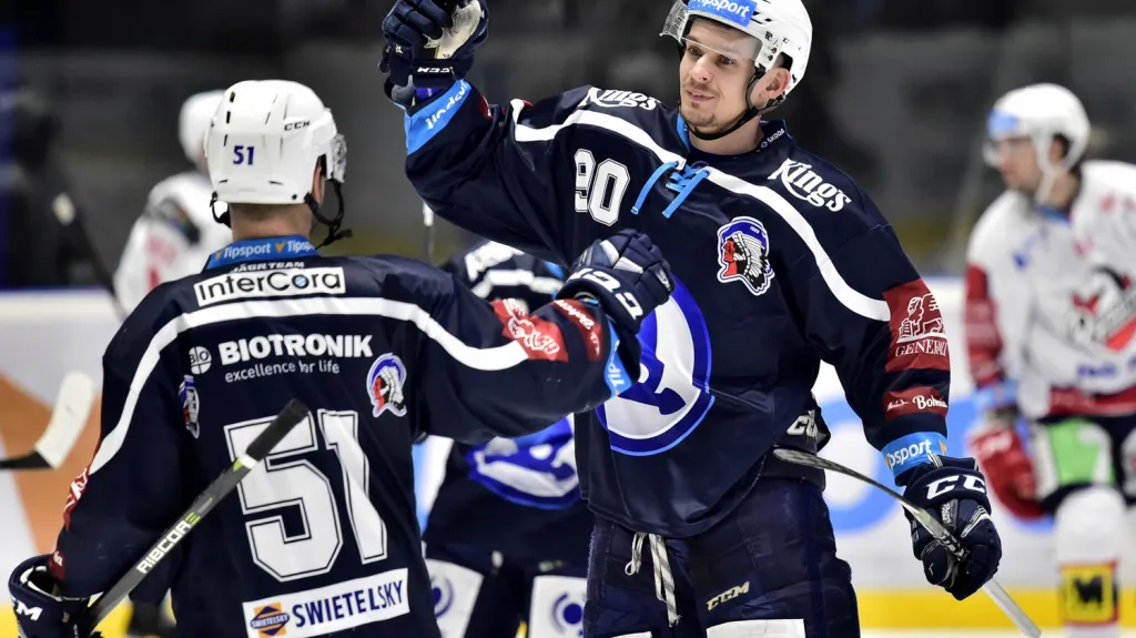 Radost hokejistů Plzně