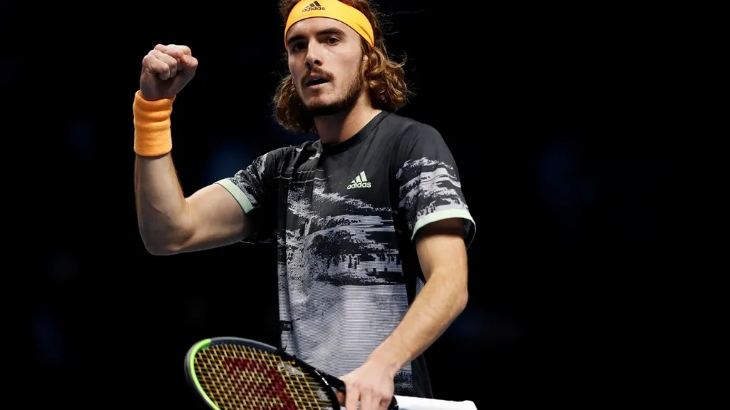 Stefanos Tsitsipas na Turnaji mistrů v Londýně