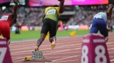 Semifinálový běh Usaina Bolta a Christiana Colemana