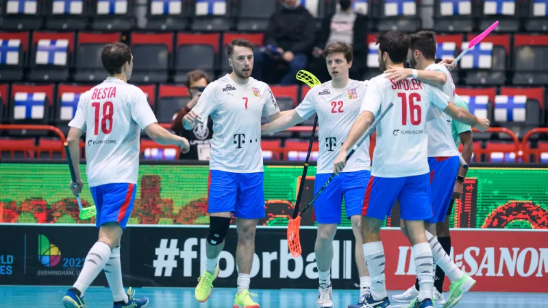 Čeští florbalisté se připravují na semifinále MS s Finskem