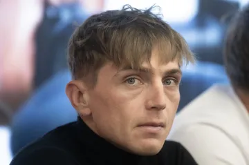 Michael Boroš na tiskové konferenci před SP v Táboře