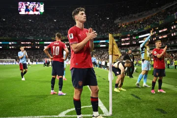 Česká fotbalová reprezentace po zápase s Mexikem